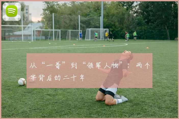 从“一哥”到“领军人物”:两个字背后的二十年
