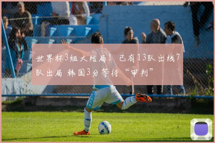 世界杯3组大结局！已有13队出线7队出局 韩国3分等待“审判”
